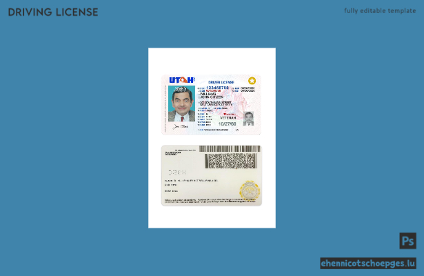 USA Utah Führerschein 2021-heute Version 2 Beispielvorschau